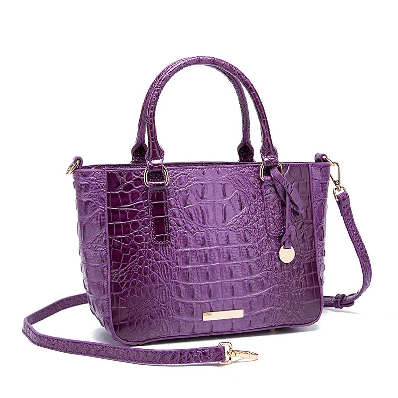 Crocodile Pattern Crossbody PU Leather Shoulder Bag