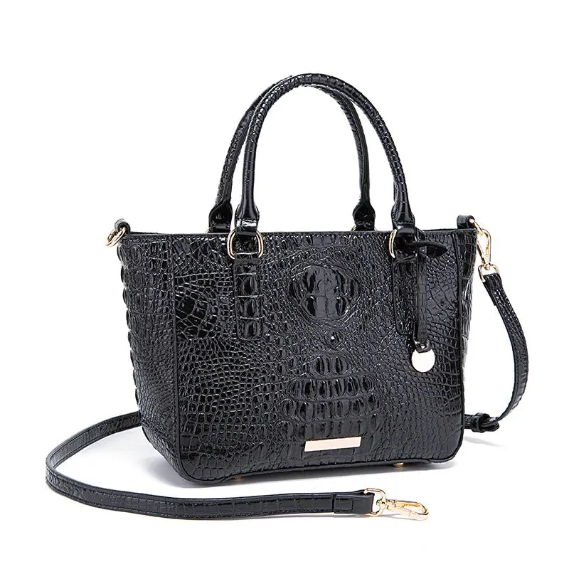Crocodile Pattern Crossbody PU Leather Shoulder Bag