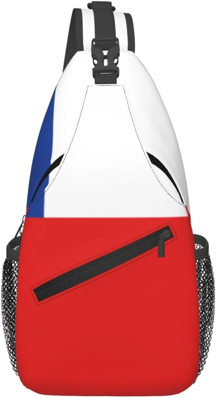 Cross Chest Bag Diagonally Sling Backpack Crossbody Shoulder Bag Flag of Chile Branches Sling Bag Travel Hiking Daypack
