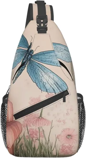Cross Chest Bag Diagonally Sling Backpack Crossbody Shoulder Bag Living room walls Branches Sling Bag Travel Hiking Daypack