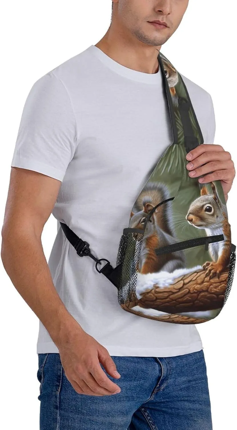 Cross Chest Bag Diagonally Sling Backpack Crossbody Shoulder Bag Lotus and Black Zen Stones Sling Bag Travel Hiking Daypack