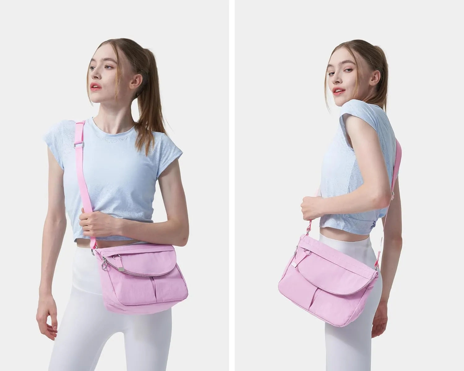 Crossbody Bag for Women, All Night Festival Bag Adjustable Strap Purse Nylon Handbags for Travel Work Casual Outdoor