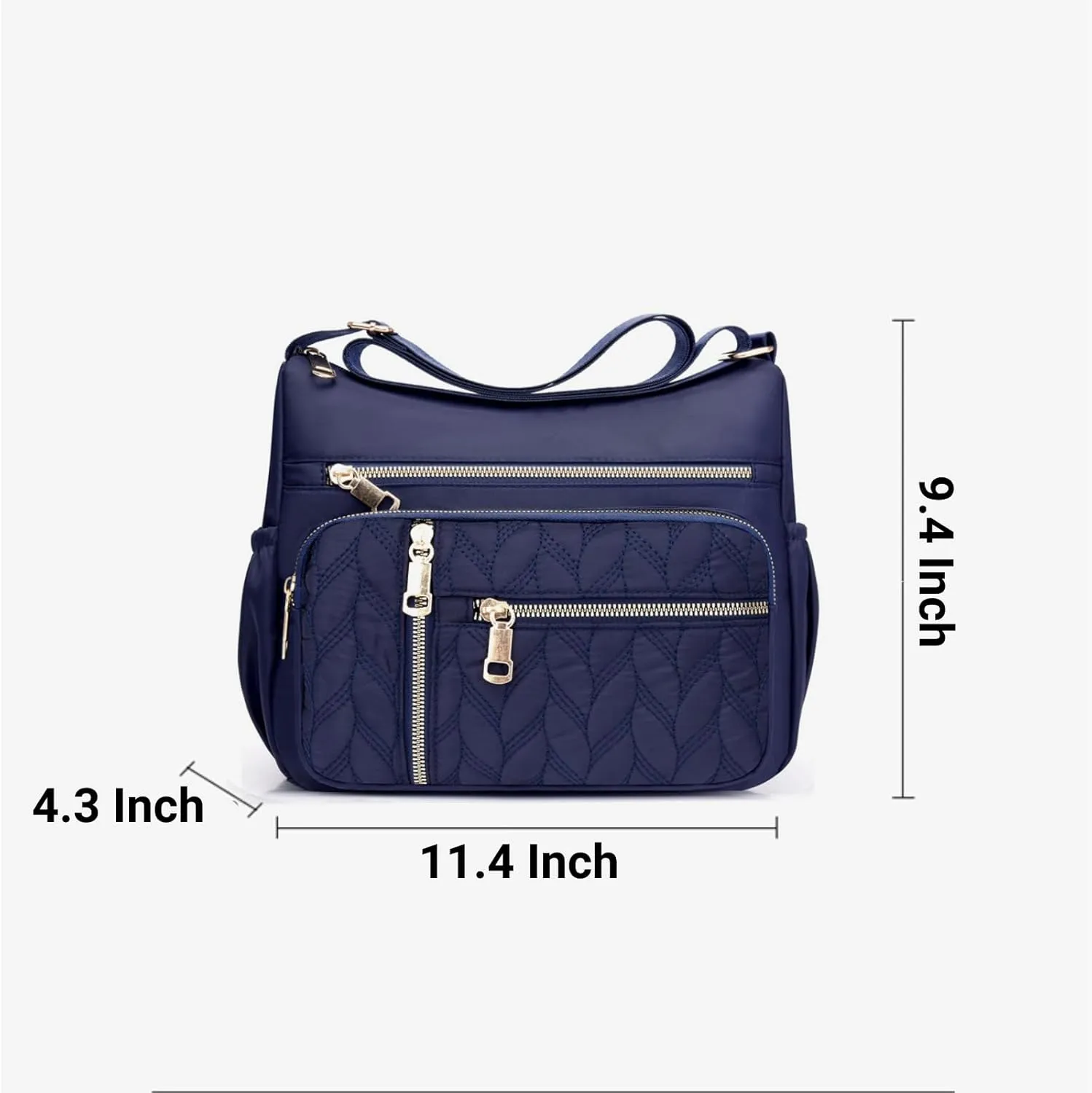 Crossbody Bag for Women, Waterproof Shoulder Bag with Adjustable Strap, Casual Nylon Purse Handbag for Women