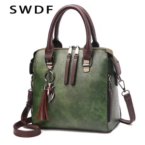 Crossbody Bag Waterproof Women Hand Tassel Hot Sale Shoulder SWDF Designer Bags Wireless Totes Leather Boston Bags HandBags Messenger Ladies