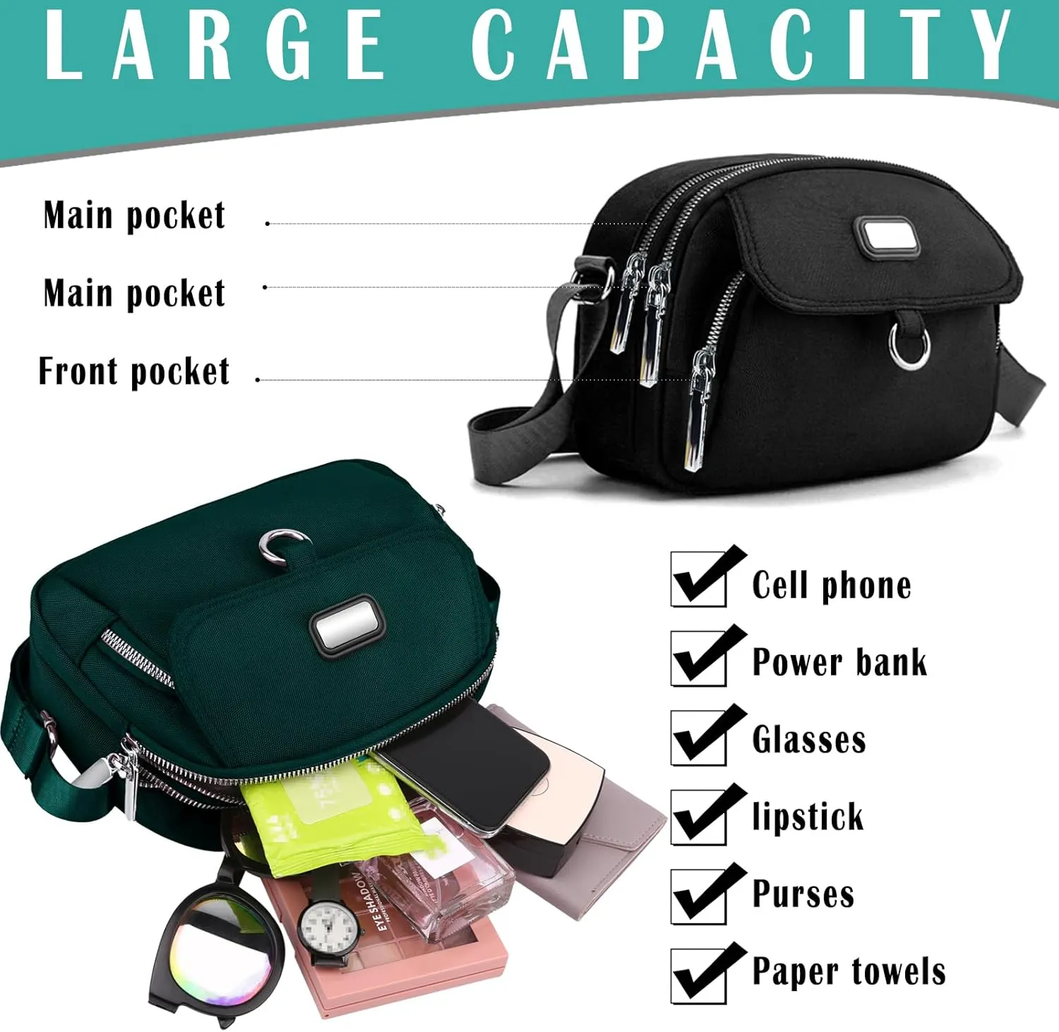 Crossbody Bags for Women Quilted Crossbody Purses Crossbody Bags Trendy Small Shoulder Bag with Wide Strap