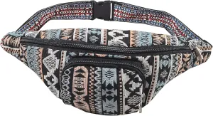 Crossbody Bags Glitter Fanny Pack for Women - Colorful Sequins Waist Pack with Adjustable Strap (Pastel Turquoies)