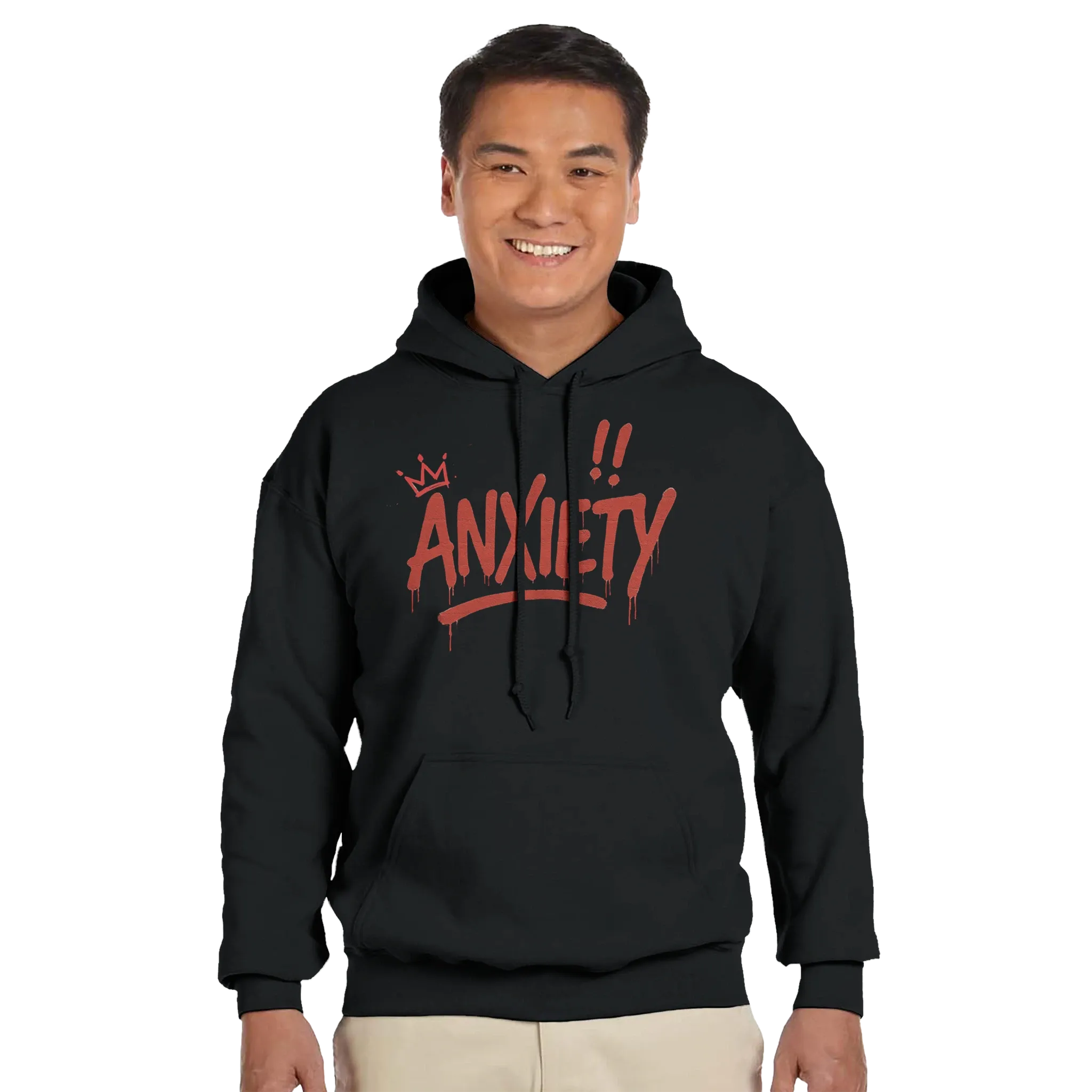 Crowned Anxiety Graffiti Hoodie