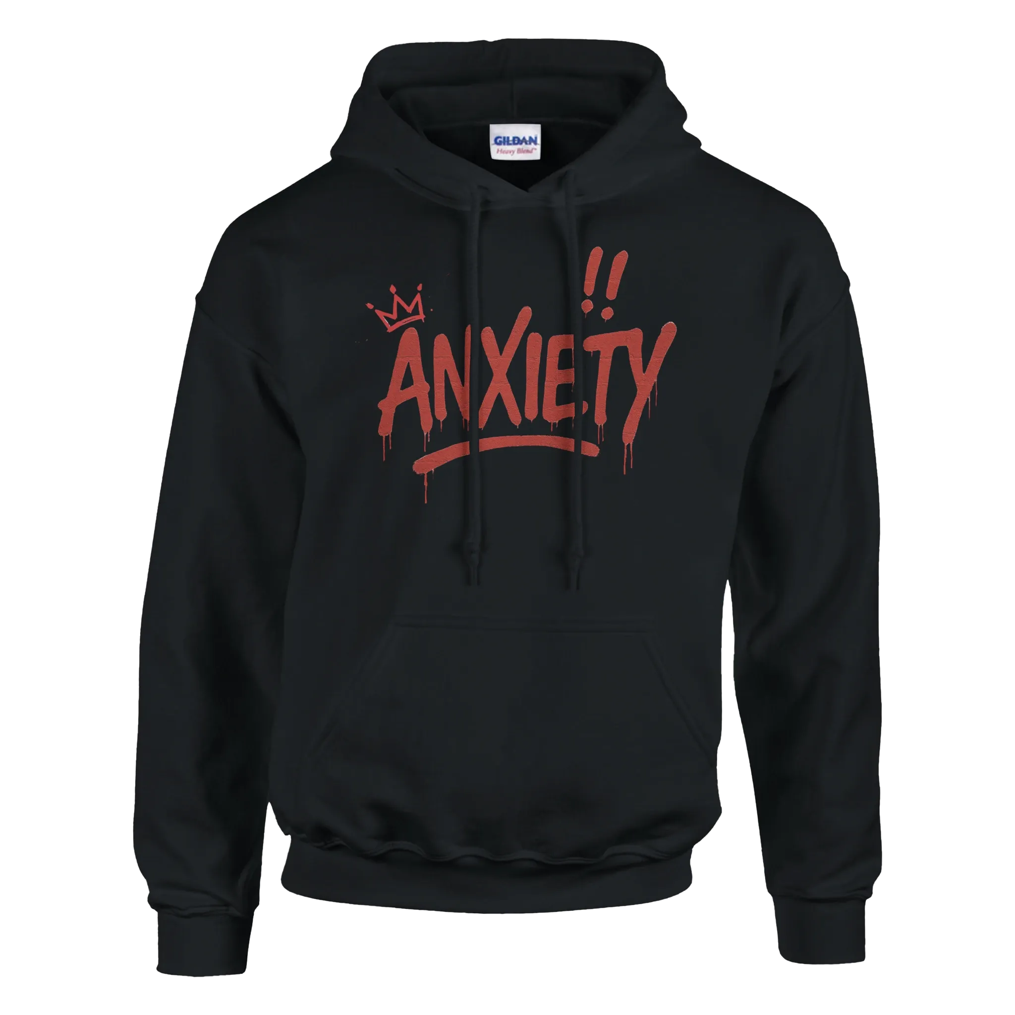 Crowned Anxiety Graffiti Hoodie