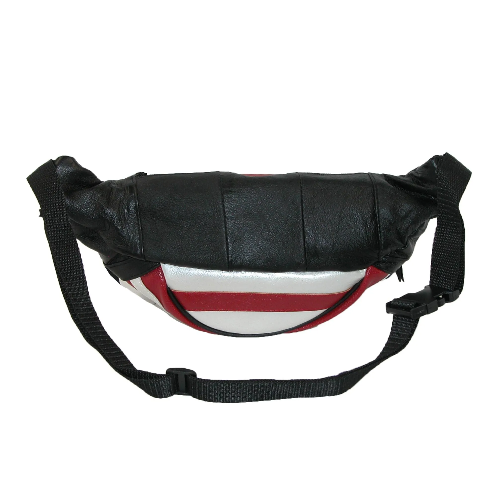 CTM Leather Patriotic American Flag waist Waist Pack - one size