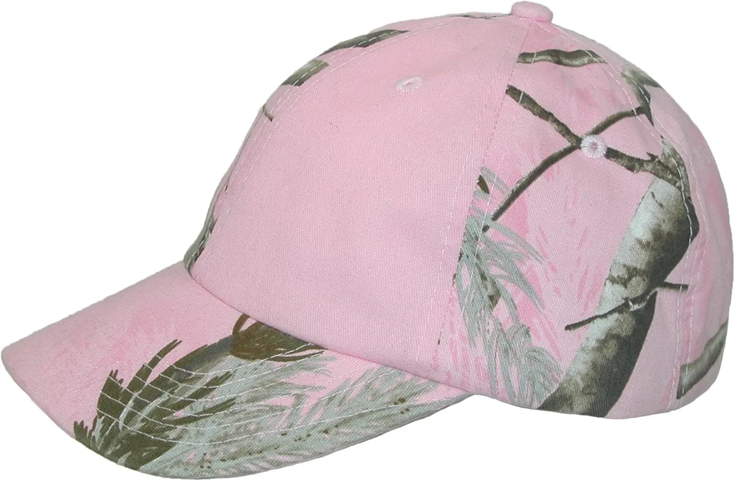 CTM® Women's Kati Treestand Pink Camo Baseball Hat