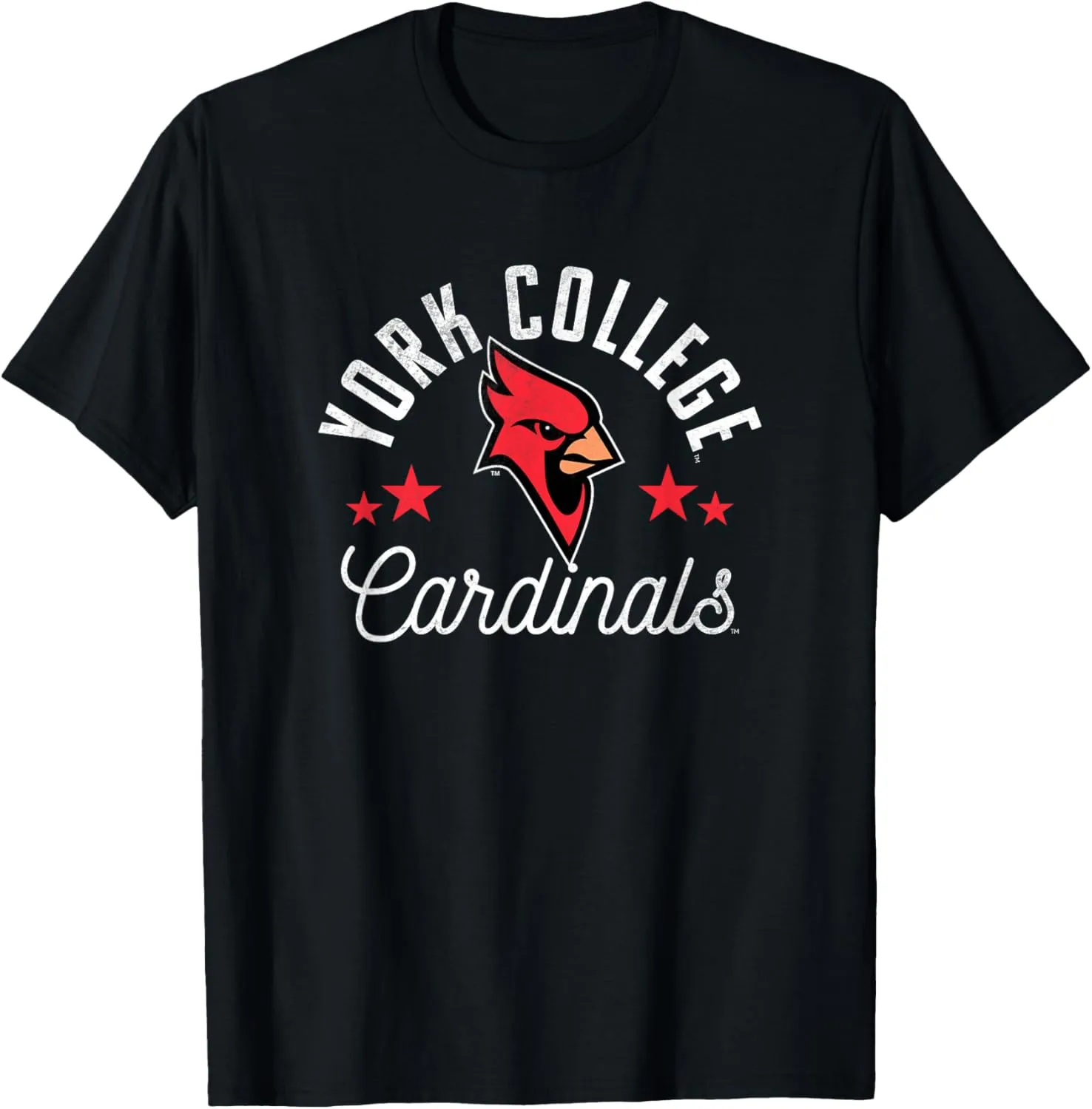 CUNY York College Cardinals Logo T-Shirt