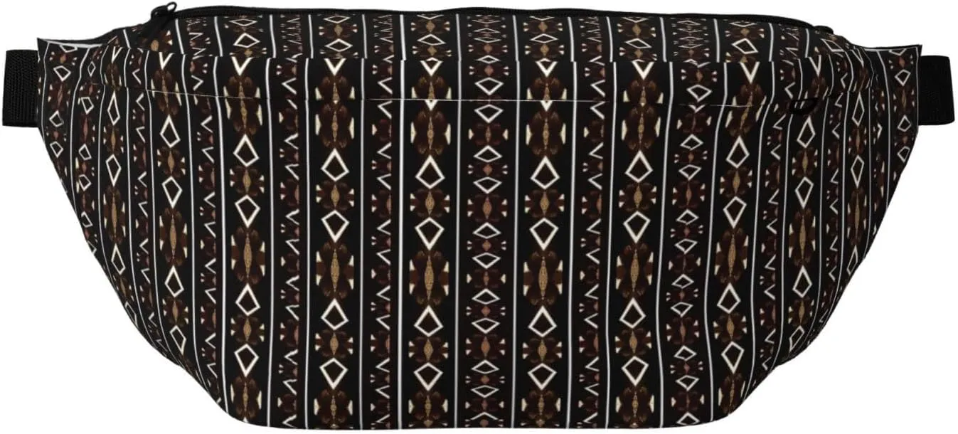Cute African Tribes Bags for Women Men Crossbody Waist Bag With Adjustable Strap Fanny Pack
