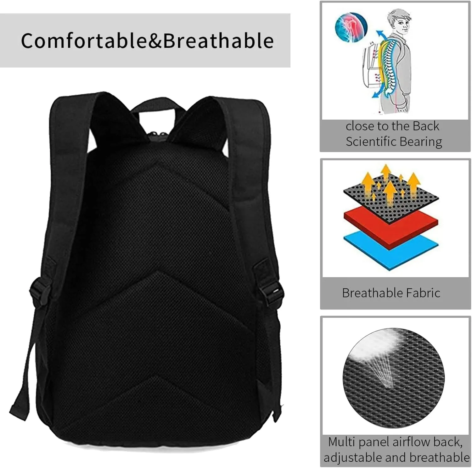 Cute Baby Cheetah Leopard Backpack,Lightweight School College Bookbag Casual Student Travel Laptop Daypack - 17inch