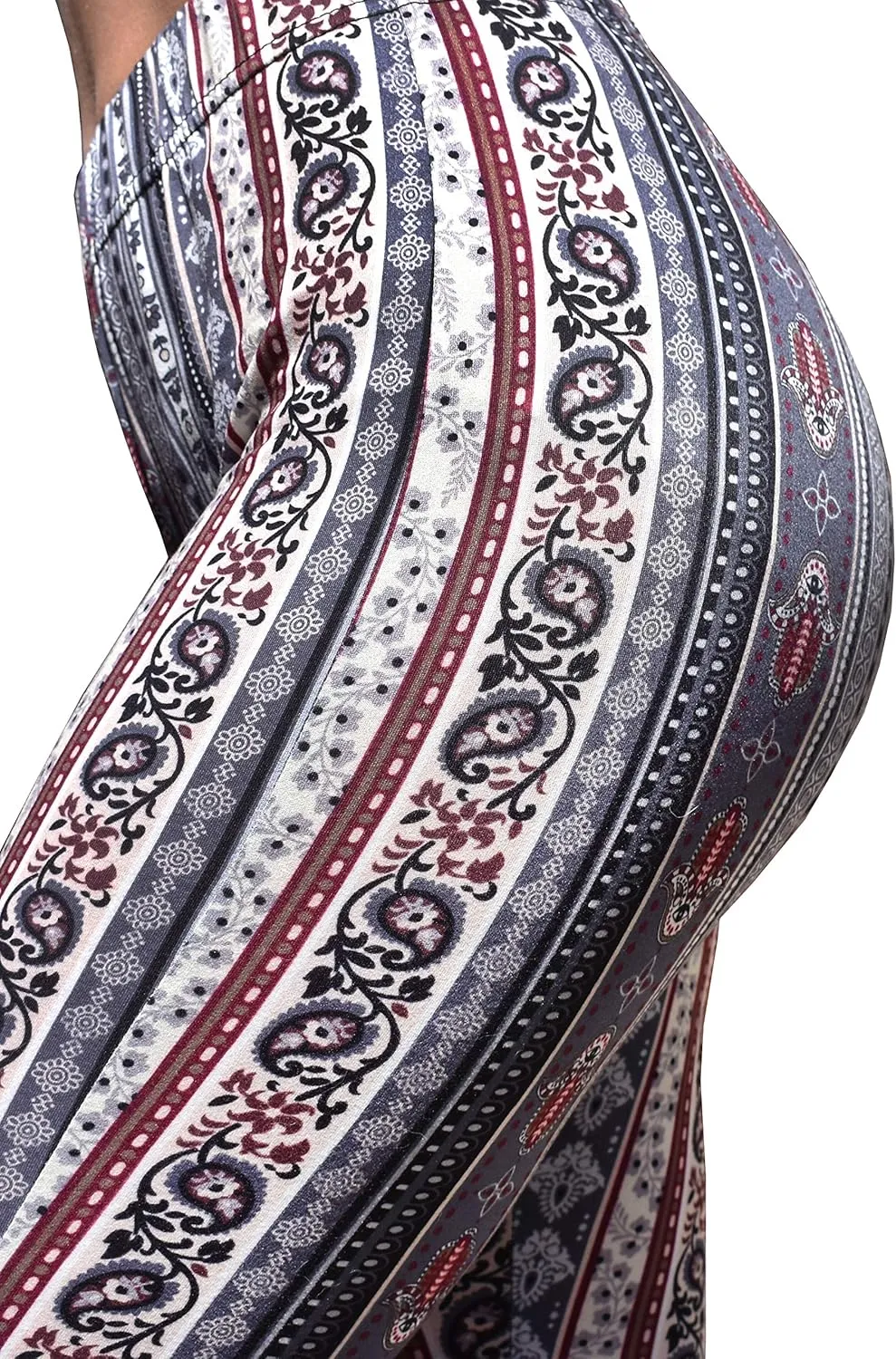 Daisy Del Sol High Waist Comfy Stretch Boho 70s Bell Bottom Fit to Flare Lounge Yoga Pants