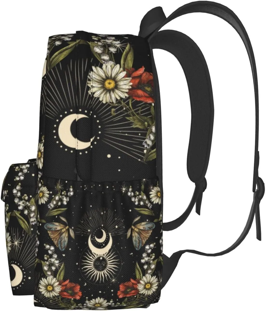 Daisy Green Witch Stylish Backpack With Adjustable Padded Shoulder Straps Daypacks For Girls College Travel