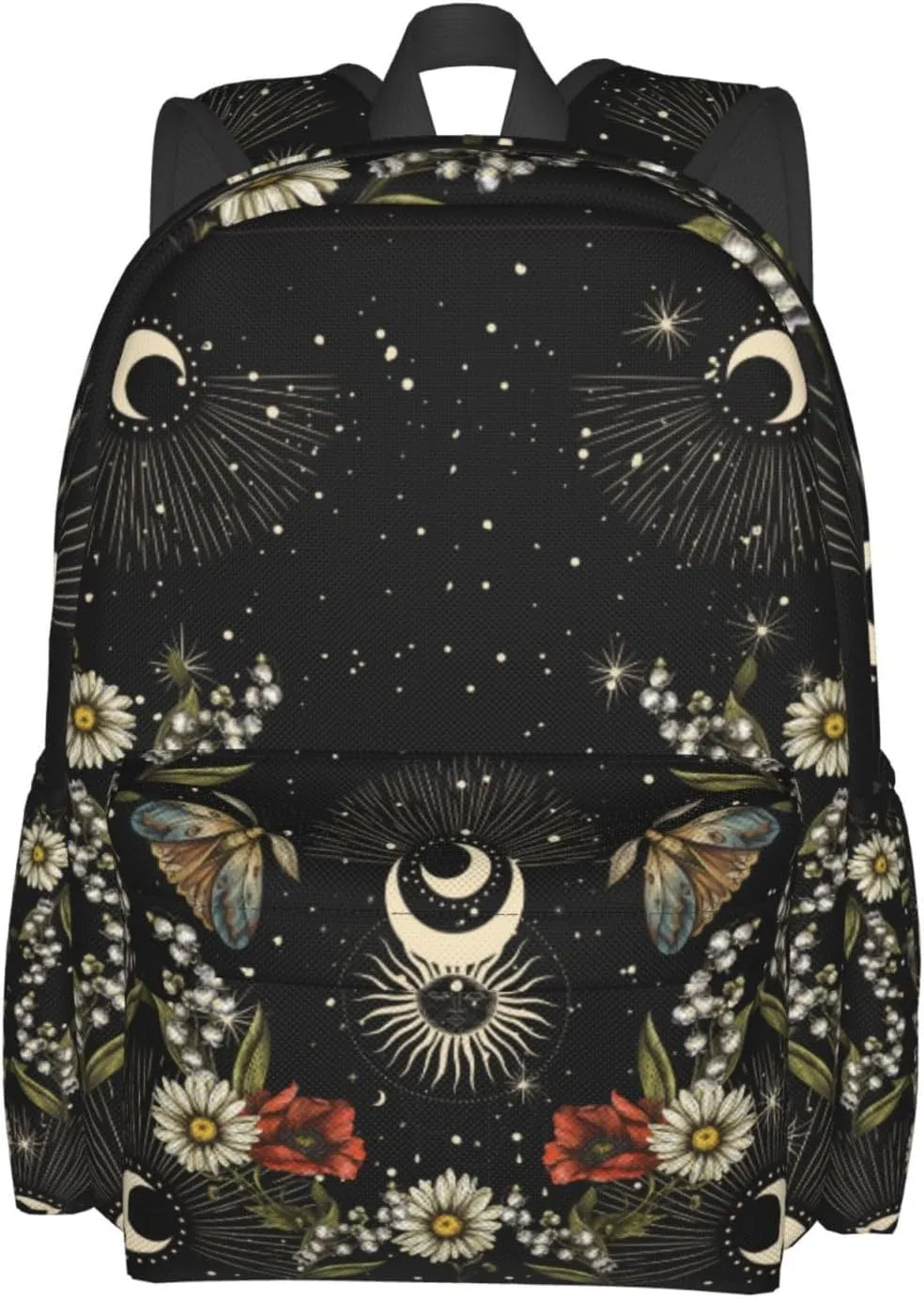 Daisy Green Witch Stylish Backpack With Adjustable Padded Shoulder Straps Daypacks For Girls College Travel