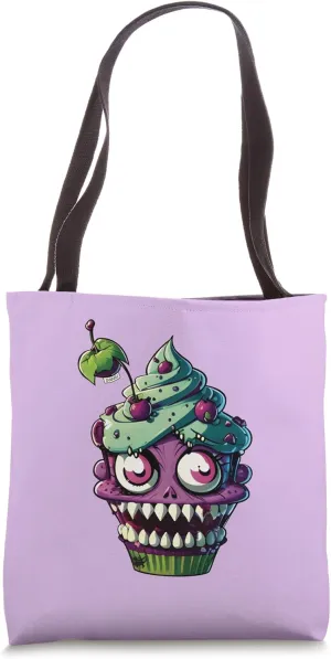 Deadly Blackcurrant - Creepy Cupcakes Collection By SWARV Tote Bag