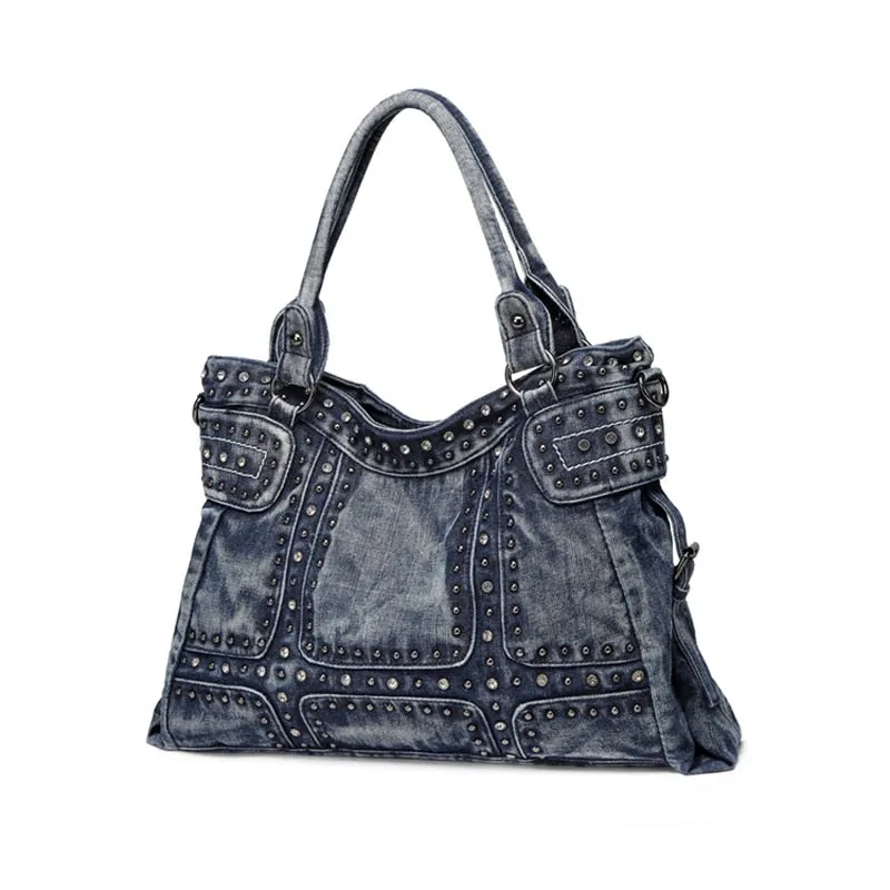 Denim Crossbody Shoulder Bag