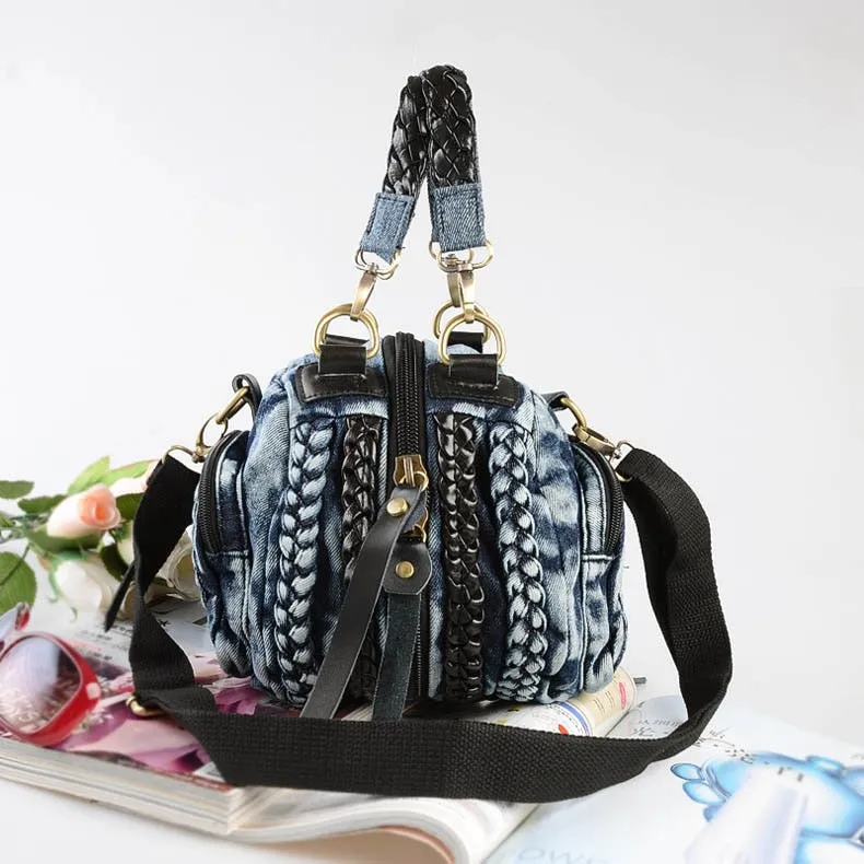 Denim Crossbody Shoulder Bag