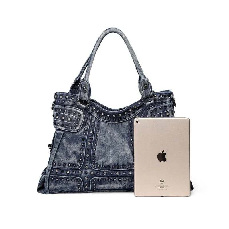 Denim Crossbody Shoulder Bag