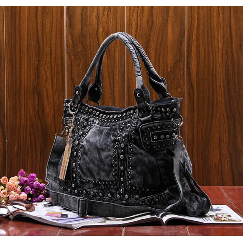 Denim Crossbody Shoulder Bag