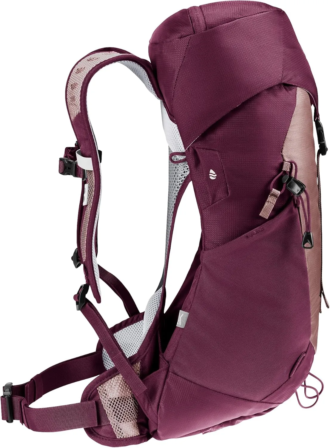 Deuter AC Lite 14L SL Hiking & Daypack Backpack with Narrow Fit, Steel Frame & Superior Breathability - Ashrose-Cassis