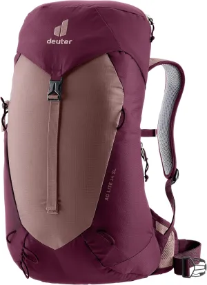 Deuter AC Lite 14L SL Hiking & Daypack Backpack with Narrow Fit, Steel Frame & Superior Breathability - Ashrose-Cassis