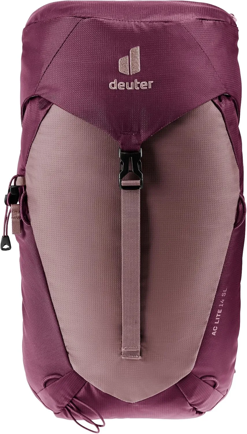 Deuter AC Lite 14L SL Hiking & Daypack Backpack with Narrow Fit, Steel Frame & Superior Breathability - Ashrose-Cassis