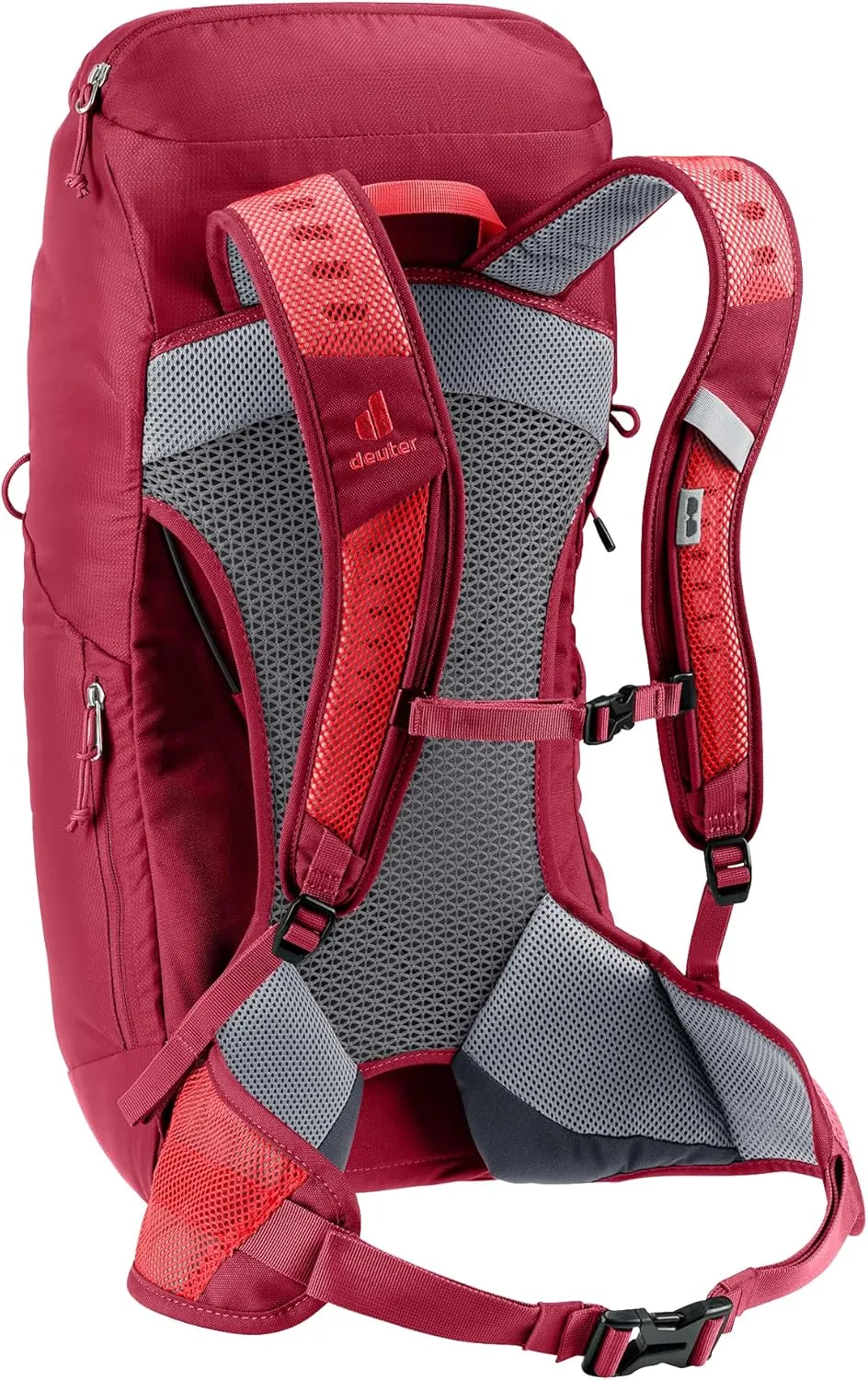 Deuter AC Lite 24L Hiking & Daypack Backpack with Steel Frame & Superior Breathability - Cherry-Masala