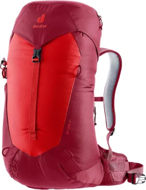 Deuter AC Lite 24L Hiking & Daypack Backpack with Steel Frame & Superior Breathability - Cherry-Masala
