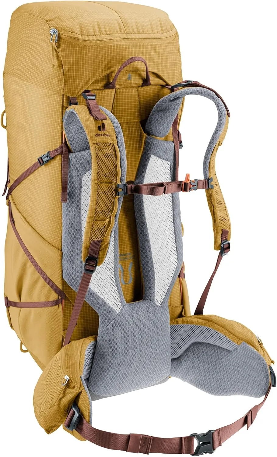 Deuter Aircontact Ultra 50 5L Hiking Backpack, Savanna-Rasin, 55 Liters