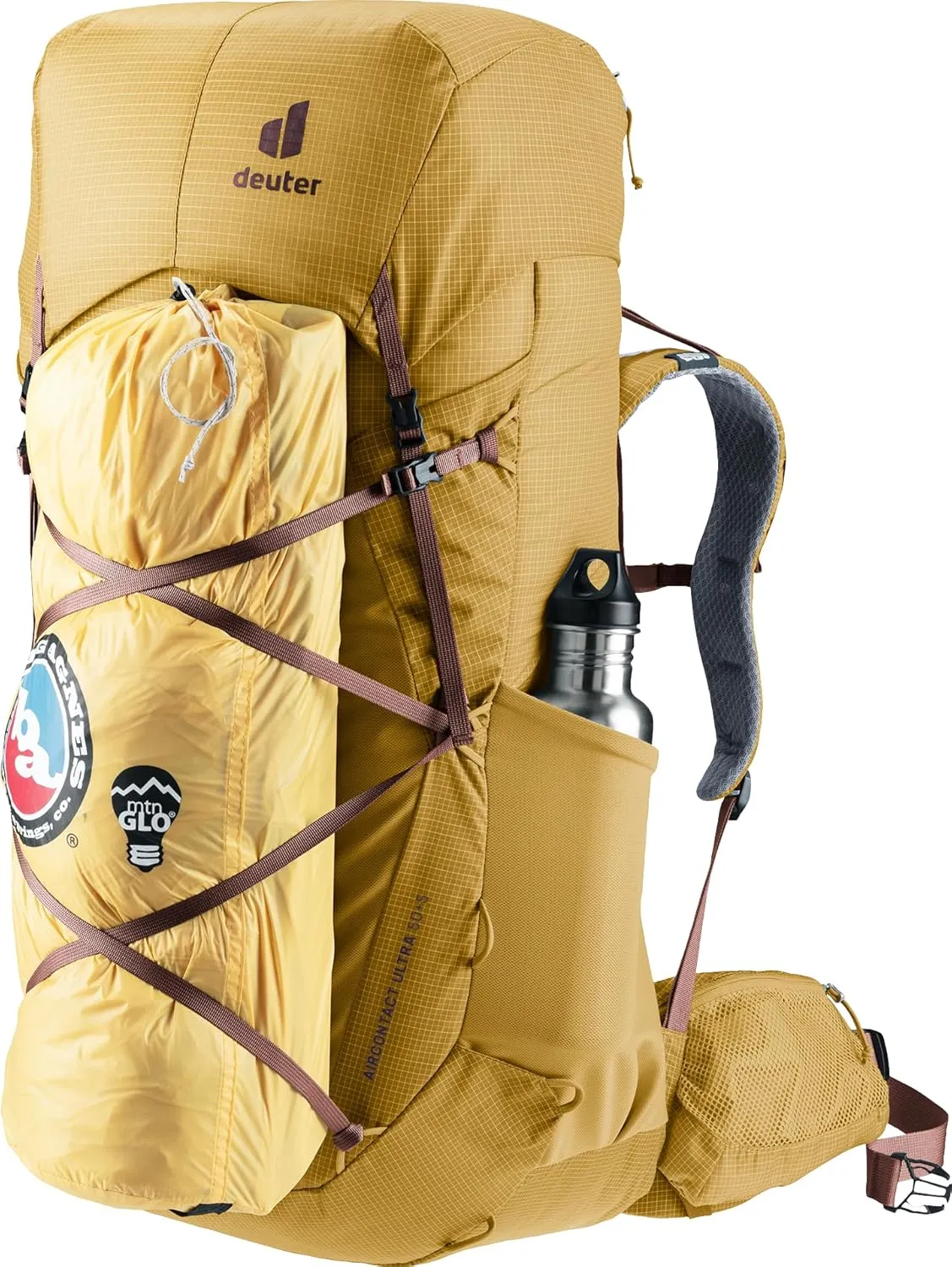 Deuter Aircontact Ultra 50 5L Hiking Backpack, Savanna-Rasin, 55 Liters