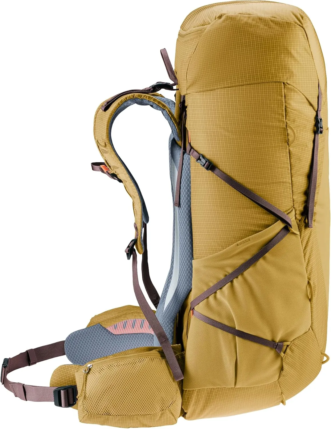 Deuter Aircontact Ultra 50 5L Hiking Backpack, Savanna-Rasin, 55 Liters