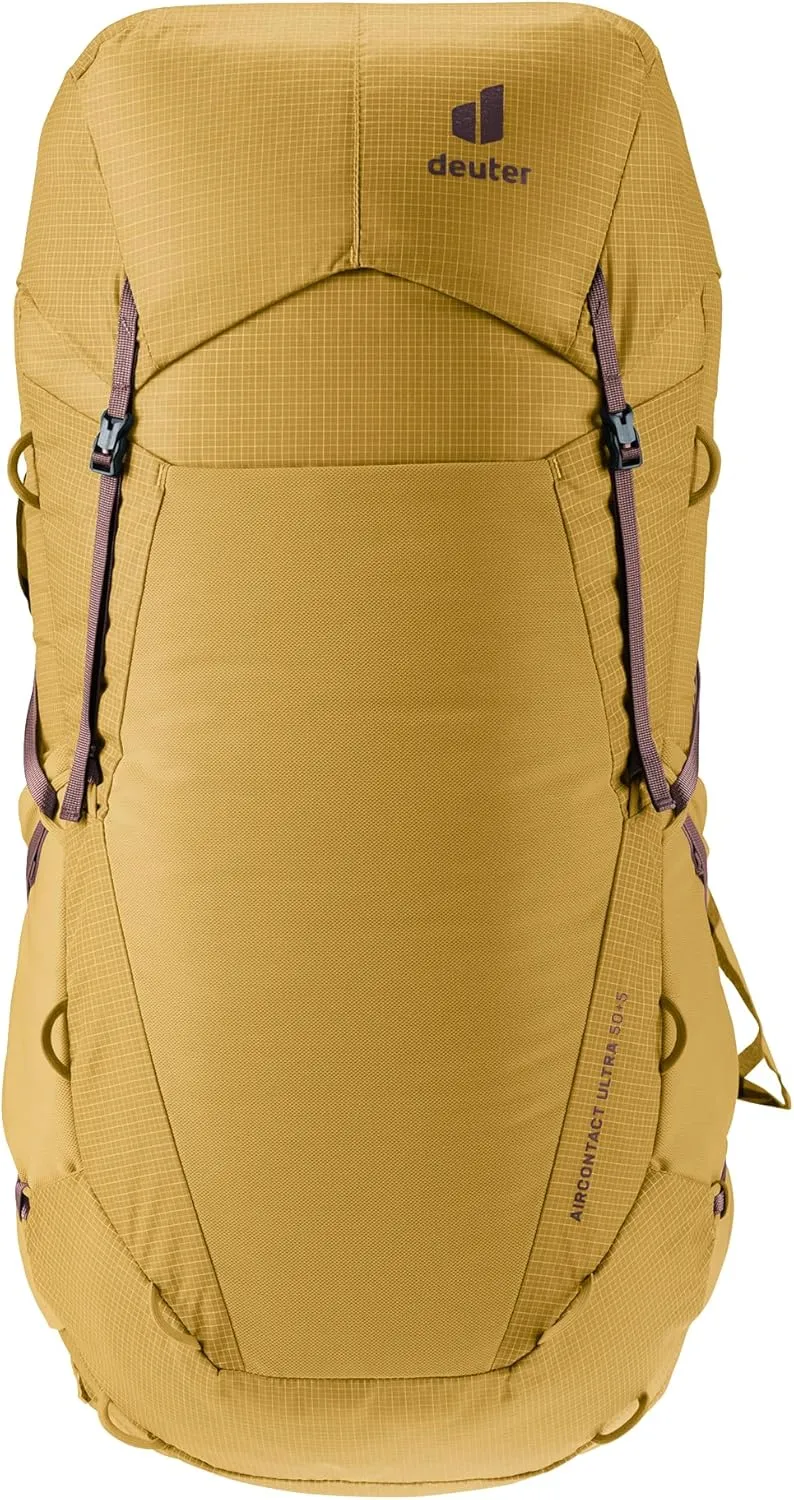 Deuter Aircontact Ultra 50 5L Hiking Backpack, Savanna-Rasin, 55 Liters