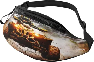 Dirt Quad Bike Off Road Atv Fanny Pack, Crossbody Waist Packs for Women Men Waist Bags with Adjustable Strap for Travel Running Hiking Sport