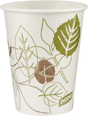 Dixie 8 oz Paper Coffee Cups By GP PRO, Pathways Design, 1000 Count (50 Disposable Cups Per Pack, 20 Packs Per Case), 2338PATH