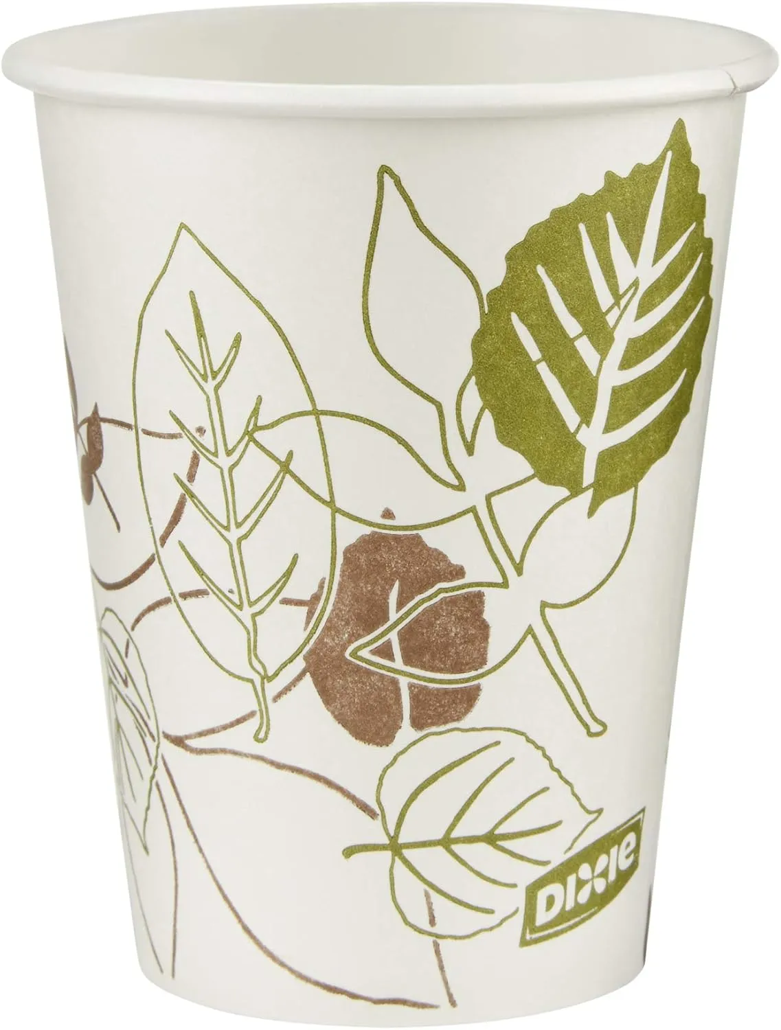 Dixie 8 oz Paper Coffee Cups By GP PRO, Pathways Design, 1000 Count (50 Disposable Cups Per Pack, 20 Packs Per Case), 2338PATH