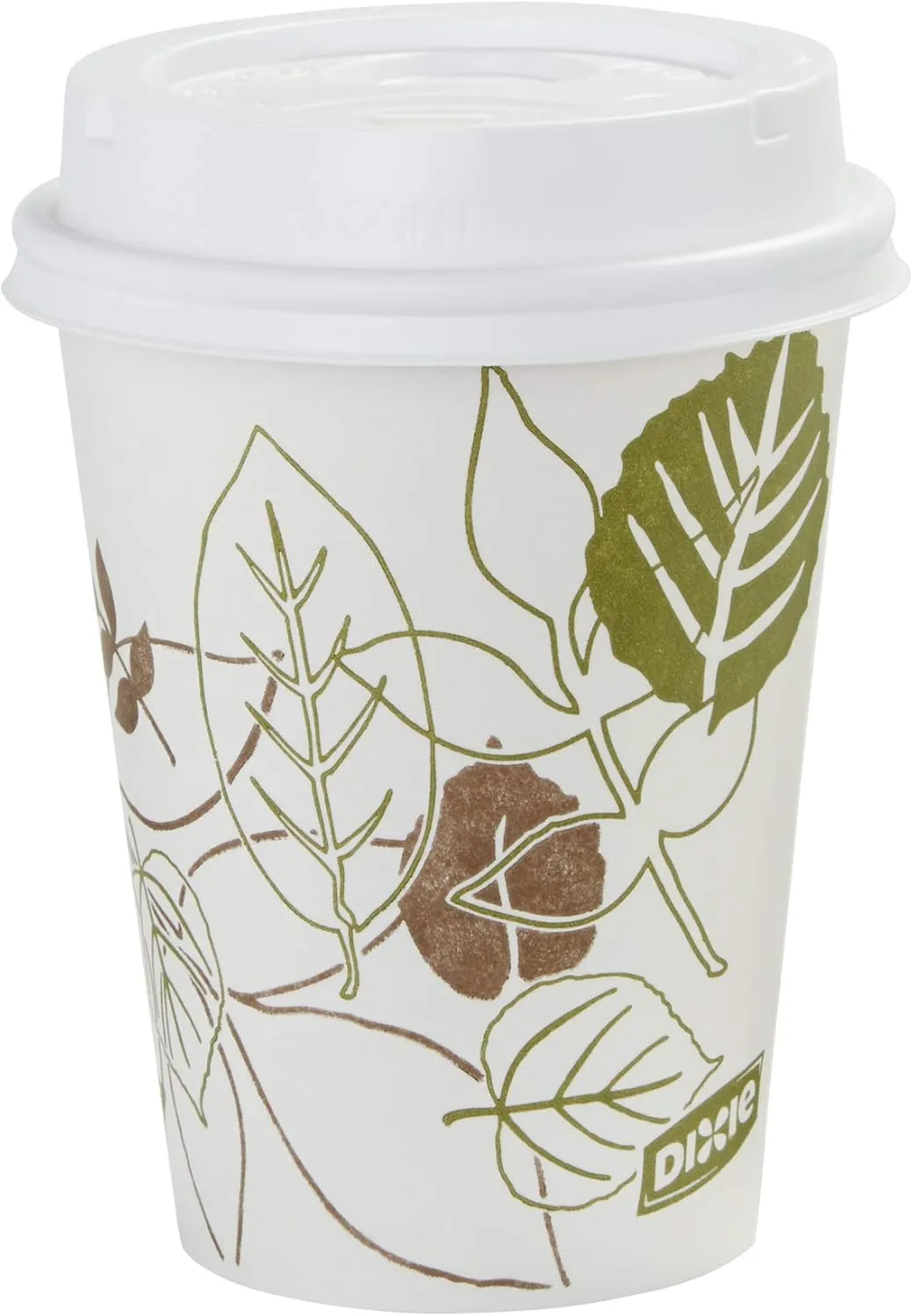 Dixie 8 oz Paper Coffee Cups By GP PRO, Pathways Design, 1000 Count (50 Disposable Cups Per Pack, 20 Packs Per Case), 2338PATH