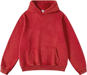 Dnzzs Womens Oversized Hoodie Acid Wash Hoodie Vintage Sweatshirt Heavyweight Fleece Cotton Streetwear Trendy Hoodies