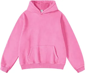 Dnzzs Womens Oversized Hoodie Acid Wash Hoodie Vintage Sweatshirt Heavyweight Fleece Cotton Streetwear Trendy Sweatshirts