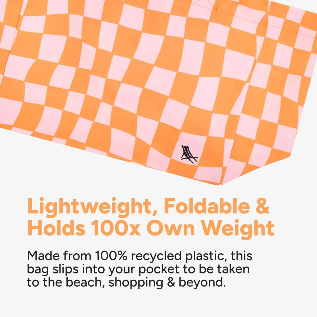 Dock & Bay Everyday Beach Tote Bag - Reusable Carrier Bag for Daily Use - Carries Up to 10kg - 100% Recycled Materials