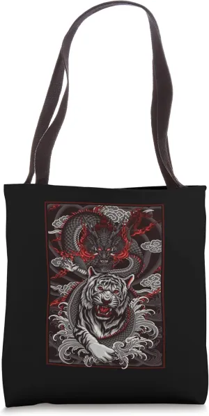 Dragon, Dragon streetwear Japanese tiger urban, tattoo art Tote Bag