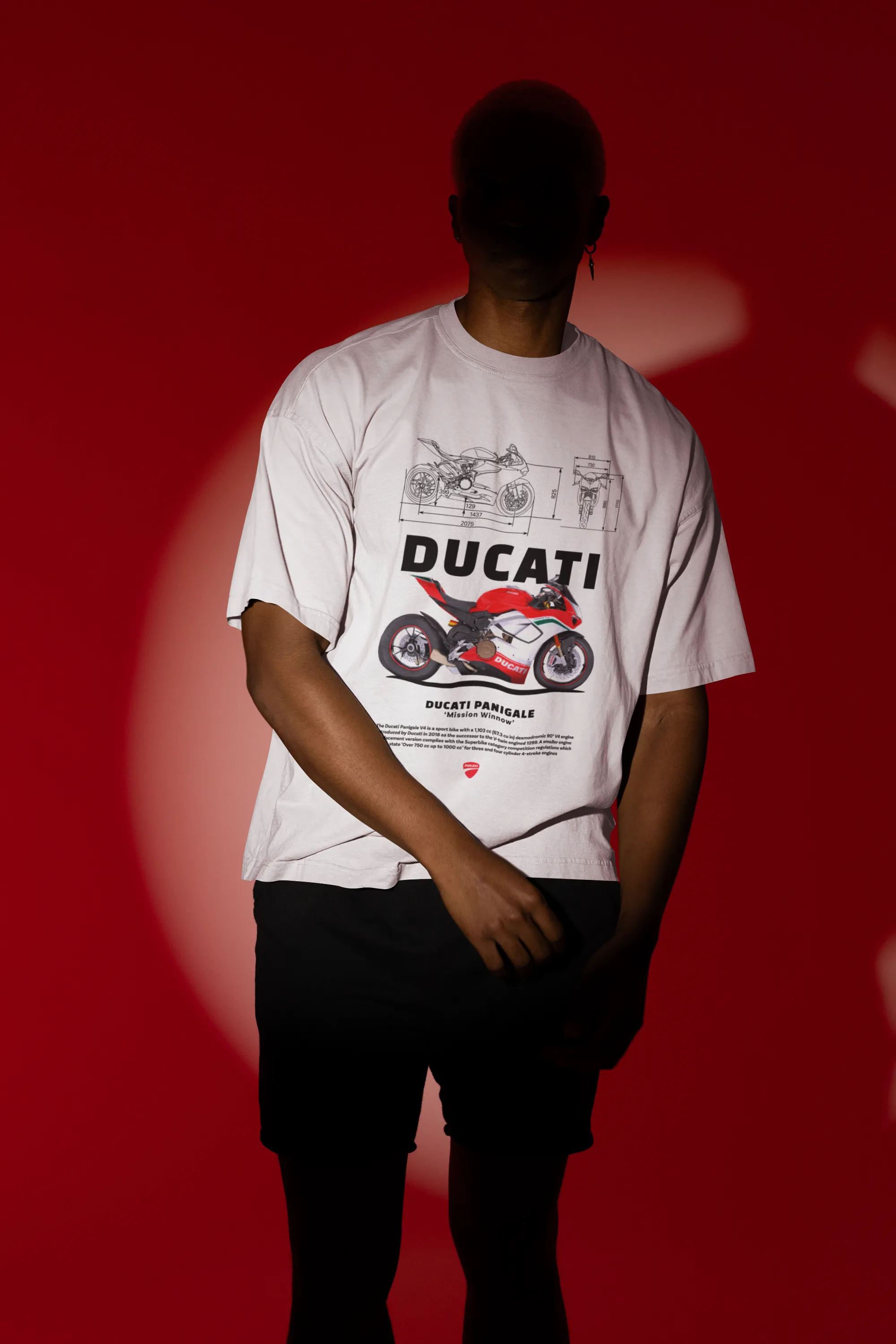 Ducati Printed Oversized Tee-shirt