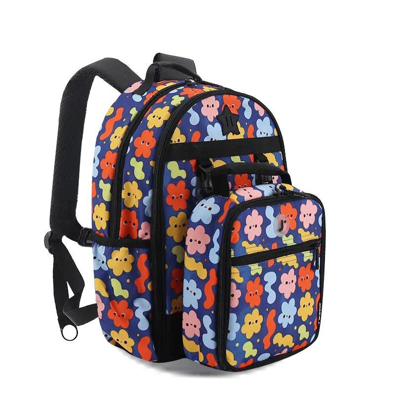 Duet Kids Backpack & Detachable Lunch Box Set in Baby Cloud