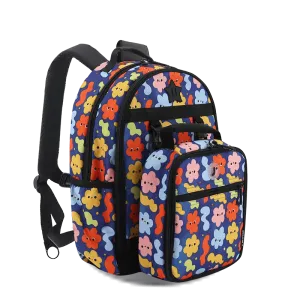 Duet Kids Backpack & Detachable Lunch Box Set in Baby Cloud