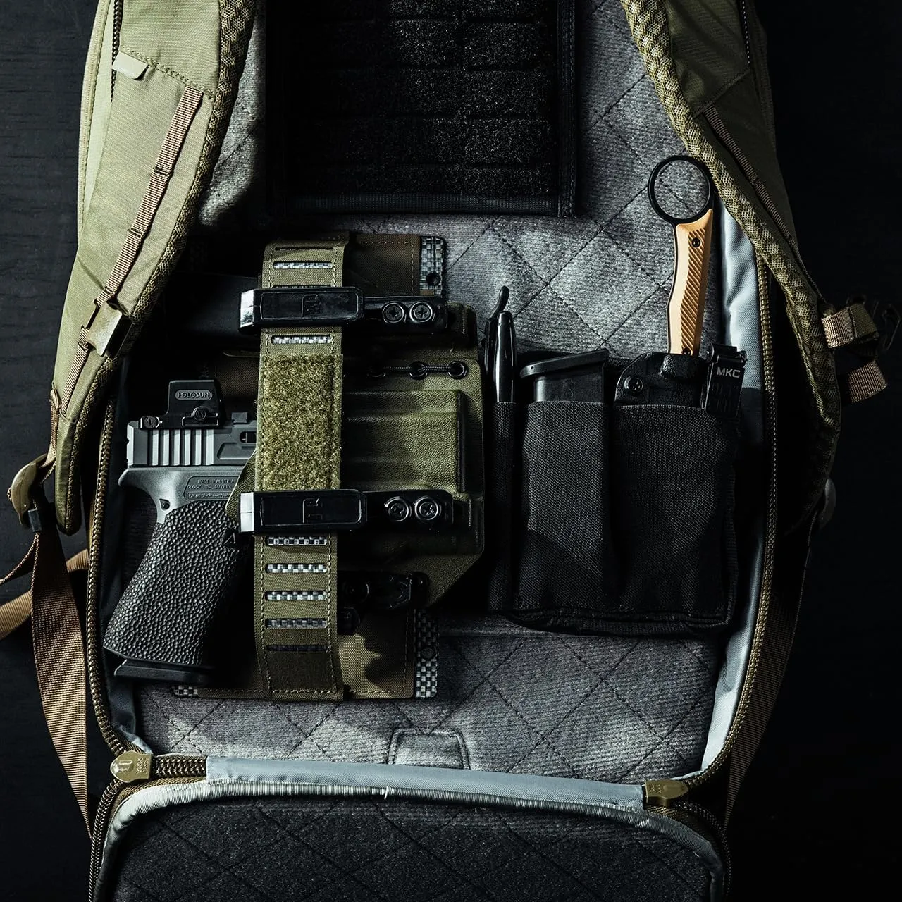 Eberlestock Fade Transport - EDC Backpack for Everday Carry - Fully Customizable System - 18" Tall and 18L of Volume - Black