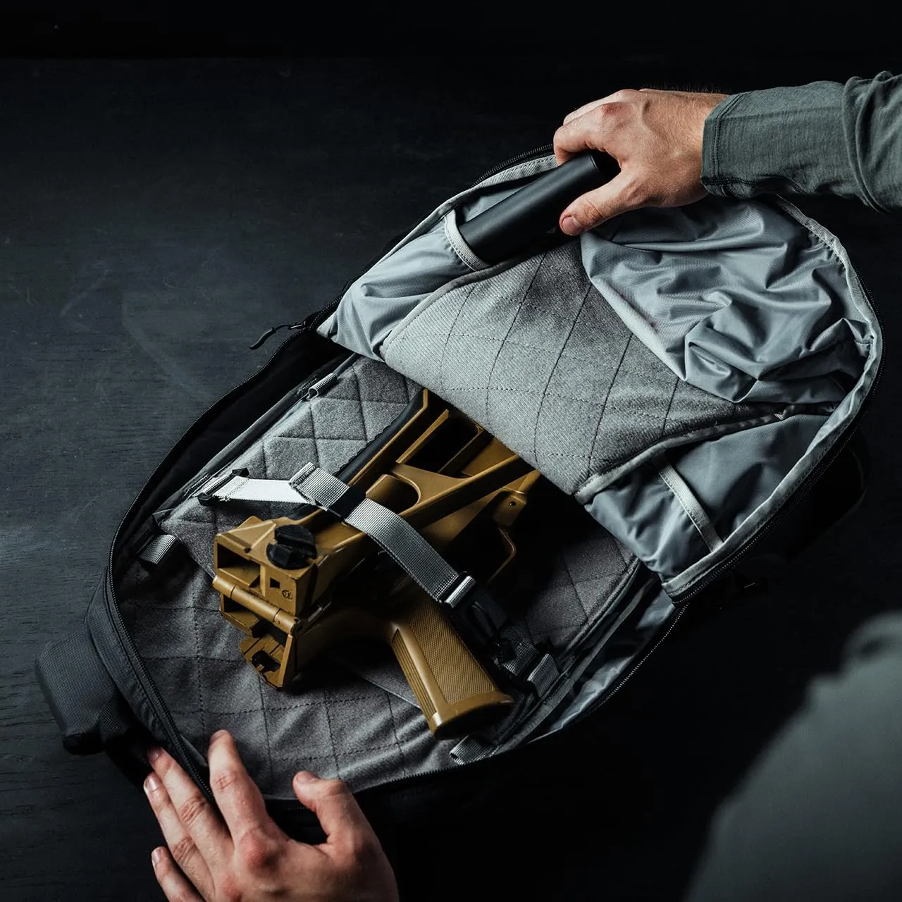 Eberlestock Fade Transport - EDC Backpack for Everday Carry - Fully Customizable System - 18" Tall and 18L of Volume - Black