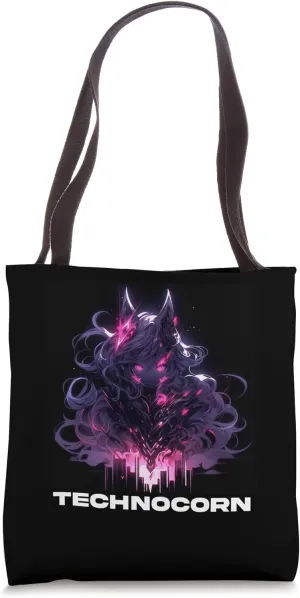 EDM Unicorn Technocorn Techno Festival Rave Raver Music Tote Bag