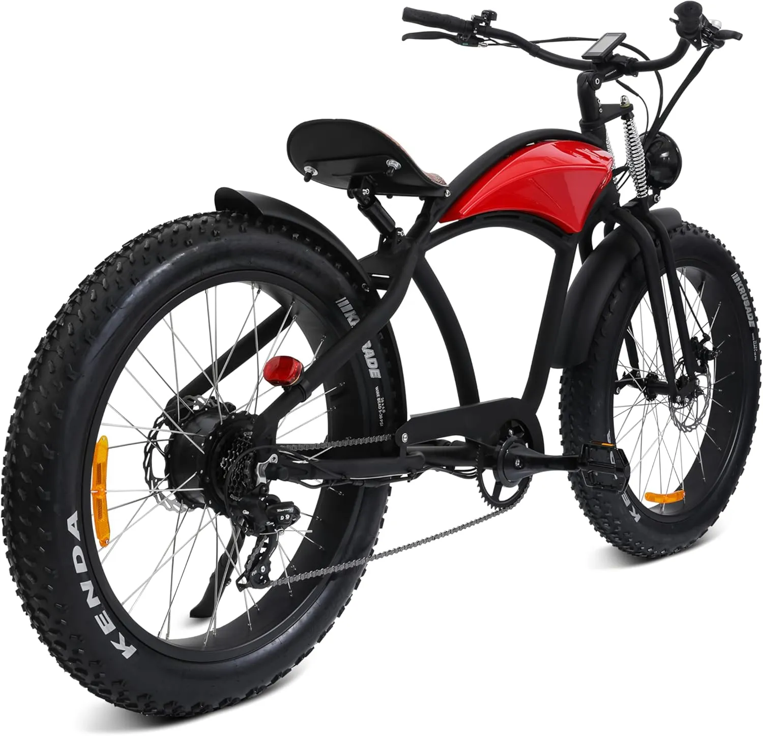 Electric Mountain Bikes for Adults, 750W Motor 31 MPH High Speed E-Bike, 37 Mile Range 48V 15Ah/17.5Ah Battery, 7 Speed Dual Shock Absorber Full Suspension Commuter Fat Tire Bicycle