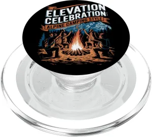 Elevation Celebration Alpine Camping Style Alpine Camping PopSockets PopGrip for MagSafe